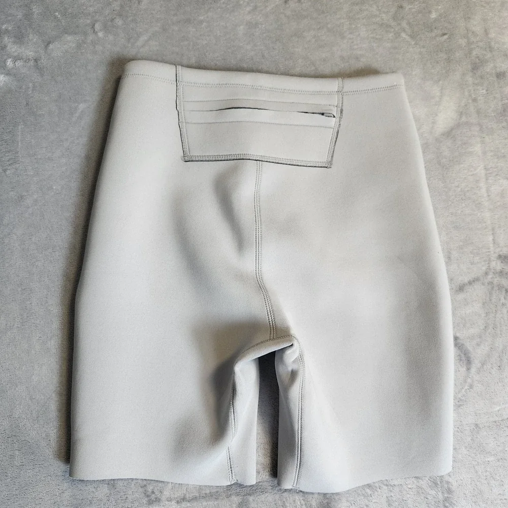 New SKIMS Sport Swim Neoprene Biker Shorts Gunmetal Size XS Gray Rare Short